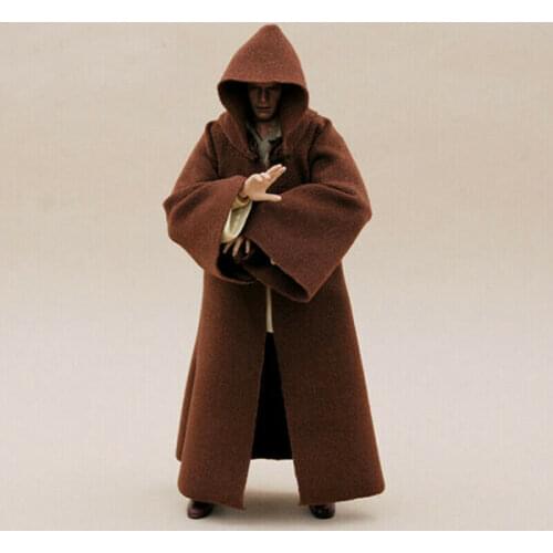 1:12 Scale Coffee Robe Cloak Model for 6" Body Doll (no Figure)