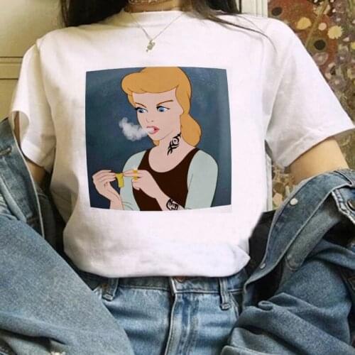 Summer Moda Mujer 2021 Female T-shirt Harajuku Fashion Princess Funny T Shirts Woman Streetwear Aesthetic Tshirts Pink Tees Tops