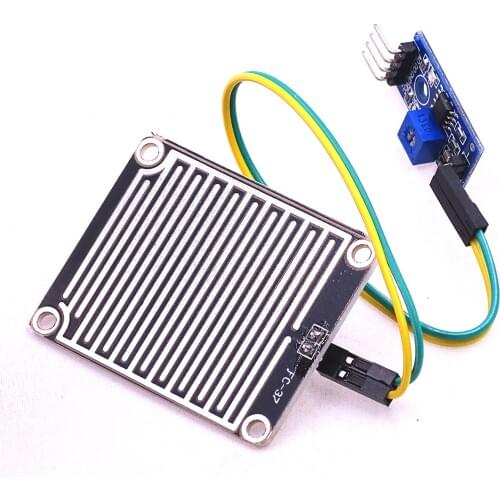 50set/lot 3.3-5V snow / detection raindrop sensor weather humidity module for rainy days detection