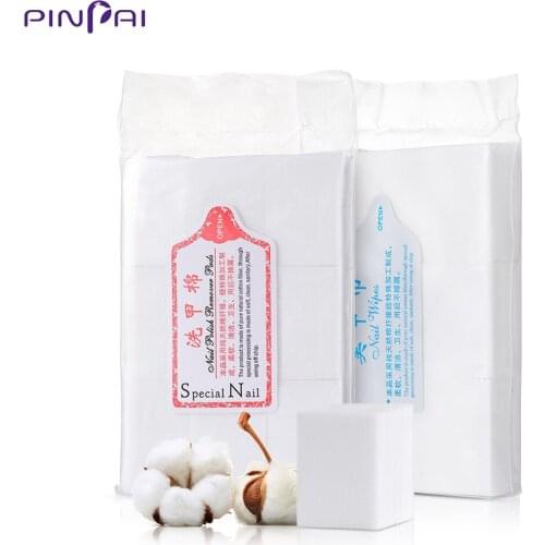 2 Styles Gel Nail Polish Acrylic Remover Wipes Cotton Nail Cleaner Towel Set Lint-Free Wipes Nail Art Cleaning Manicure Tool