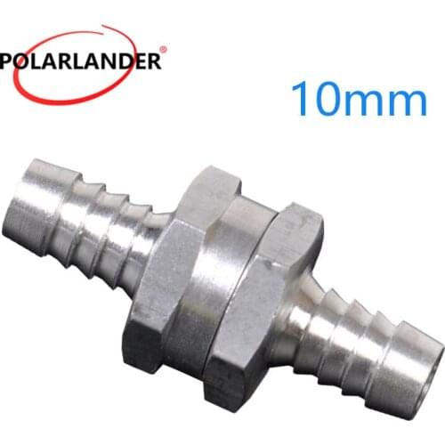 4 size y 6/8/10/12mm Aluminium Chrome Alloy Fuel Non Return Check Valve One Way Petrol For Diesel