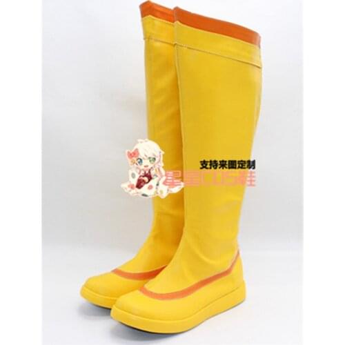LOL Jinx The Loose Cannon White Halloween Cosplay Shoes Boots X002