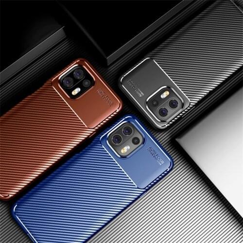 For Motorola Edge 20 Lite Case carbon fiber Armor Rubber Protective Case For Motorola Edge 20 Lite cover for Moto Edge 20 Lite