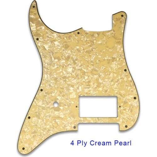 Pleroo Guitar Parts For Left Handed US 11 Mounting Screw Hole Standard Start H PAF Guitar Pickguard With Brige Humbucker