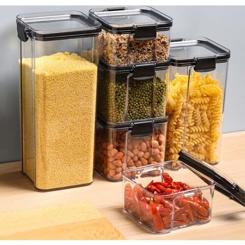 Airtight Food Container Platic Container That Can Be Stacked Kitchen Storage Container Food Storage Canister Set Kitchen Items
