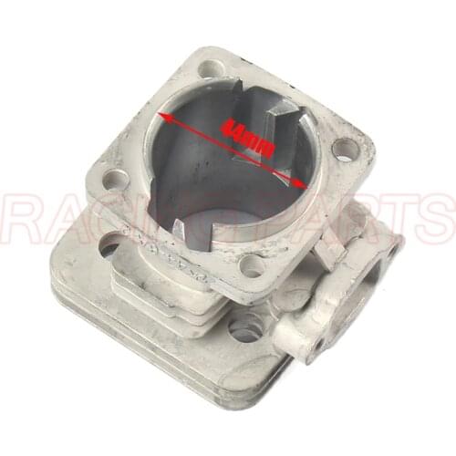 44mm Cylinder Head For 2 Stroke 49cc Engine Parts Chinese Pocket Dirt Bike Mini Kids ATV Quad