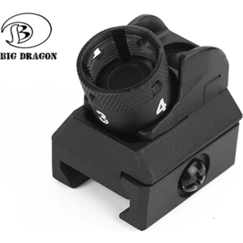 HK416 Style Picatinny Iron Sights Set HK416 Front And Rear Hk Diopter Paintball Shooting Hunting Airsoft Accessory Gel Blaster