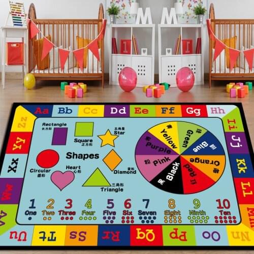 Ludo Game Letters Floor Rug Doormat Carpet For Boys Girls Play Bedroom Living Room Home Decor Non-slip Mat Gifts