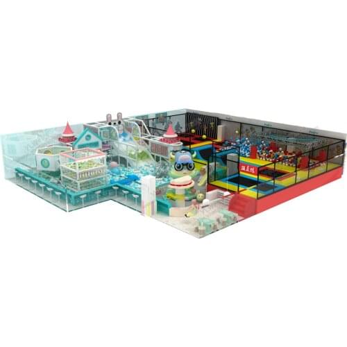 Indoor park soft playground maze trampoline zone Ninja items YLW-IN20200409