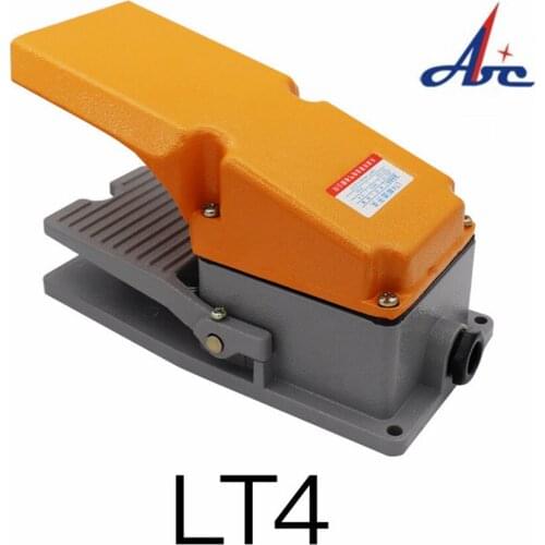 LT4 foot switch aluminium case treadle pedal switch for machine tool control silver contact