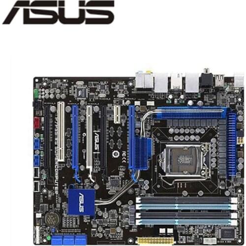For ASUS P7P55 WS Supercomputer Motherboard LGA 1156 DDR3 16GB For Intel P55 P7P55 Desktop Mainboard SATA II PCI-E X16 Used