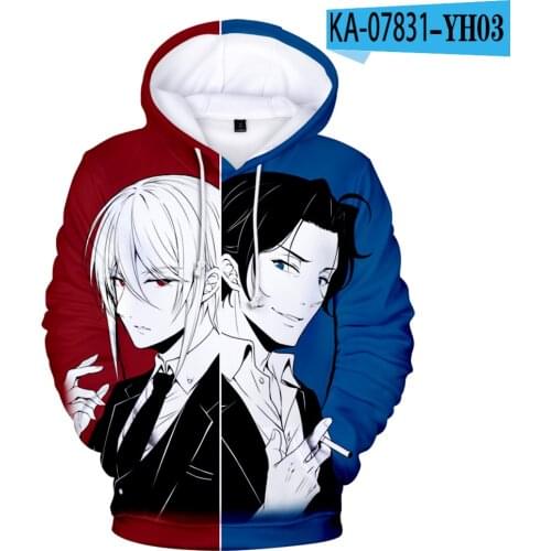 Kawaii Japanese Anime Moriarty The Patriot 3D Print Sweatshirt Men/Women Casual Hoodies Clothes Y2K Trend Clothes Trend Tops