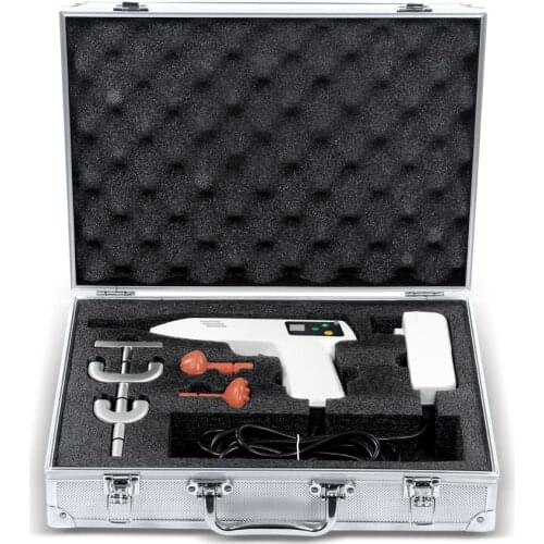 Update Electric Chiropractic Massager 6Heads Adjustable 4Level intensity LED Correction Gun Therapy Spine Activator Tool