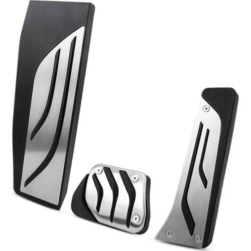 VCiiC Stainless Steel Foot Rest No Drilling Footrest Pedal Pad Cover For BMW F30 F31 316i 318d 320i 328i 335i F20 F21 3 series