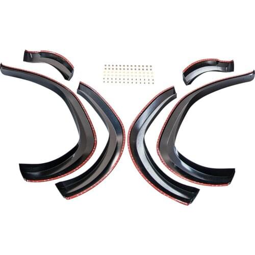 Fender Flare Wheel Arch For Toyota Hilux SR5 SR Dual Cab 2015-2019 6Pcs Black