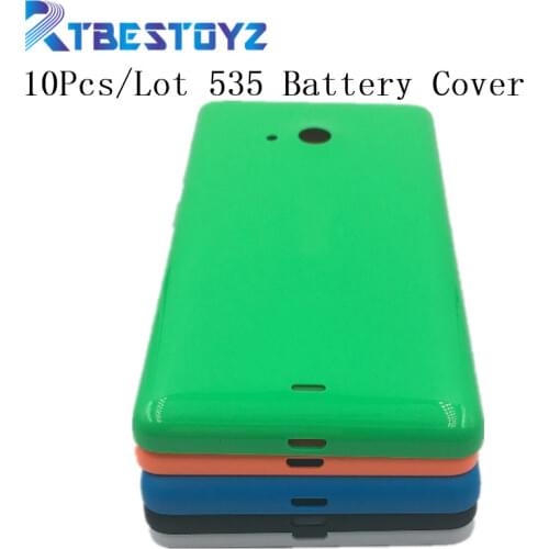 RTBESTOYZ 10PCS/Lot Original Back Cover Case For Microsoft lumia 535 Genuine Battery Cover Replacement For Nokia lumia 535