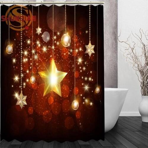 Star galaxy Shower Curtain Eco-friendly Modern Fabric polyester Custom Bath Curtains Home Decor Curtains