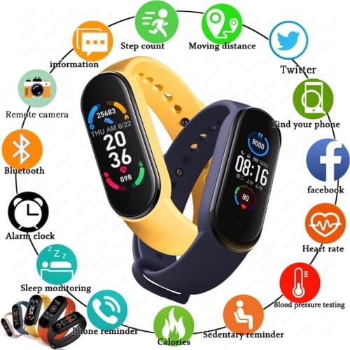 2021 M6 Smart Watch Men Women Smartwatch Heart Rate Sport Fitness Tracking Bracelet For Apple Android Huawei Xiaomi Band Watches
