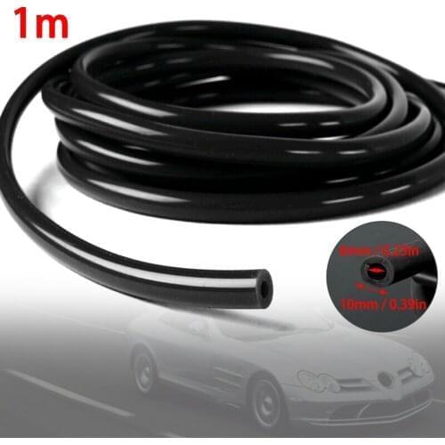 1M Fuel Hose 6mm 1/4" Inches Full Silicone Fuel Gasoline Oil Air Vacuum Hose Line Pipe Tube