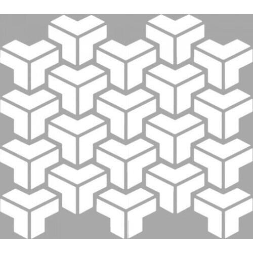 Artikel Gear Pattern Stencil Design 30x30 cm wall graphics gráficos de parede настенная графика