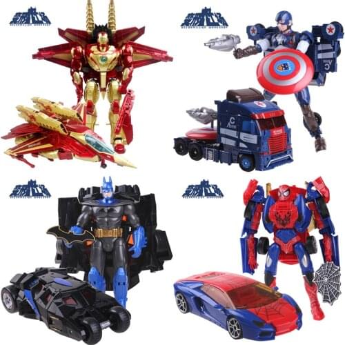 Transformers Vengeance League of Legends Steel Eagle Spider Batmobile Man Aegis Captain Deformation