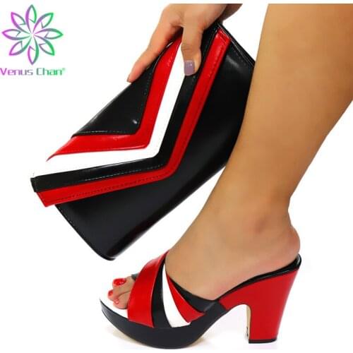 New Fashion Italian Shoes with Matching Bags Set Decorated with Rhinestone Luxury Woman Shoes and Bag Set Pumps Women Shoes