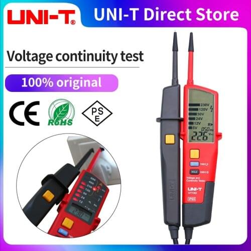 UNI-T UT18A automatic range voltmeter digital voltmeter voltage test pen with LED indication UT18B UT18C UT18D