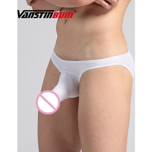 Elephant Nose Underwear Mens Briefs Sexy Gay Breathable Trunks Underpants Low Waist Comfortable Modal Pouch Cueca Masculina