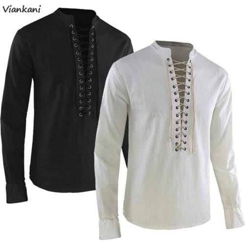 Мужские льняные рубашки Viankani China At AliExpress