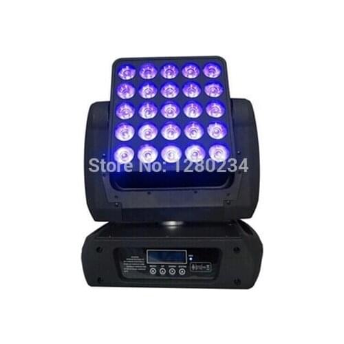 High power 25 eyes 12W RGBW 4 in 1 LED matrix moving head wash stage light for dj bar disco 5x5 blinder light from china market