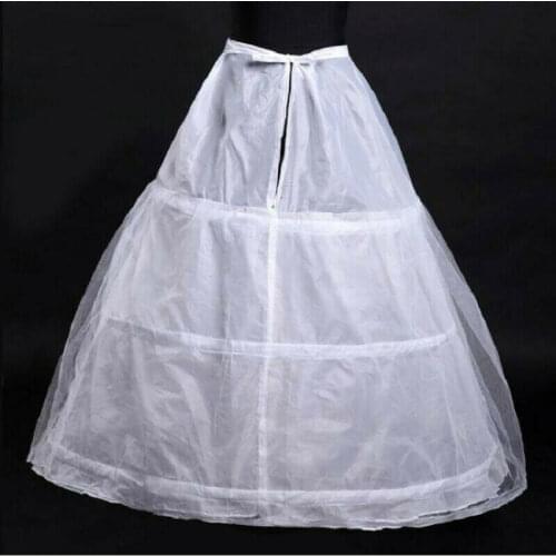Hot Sale Sexy Clingy 3 Hoop Ball Gown Wedding Bridal Bride Dress Petticoat Waist Adjustable Underskirt