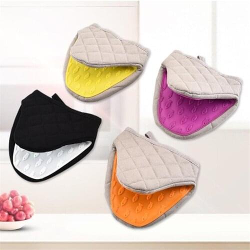 1PC Silicone Anti-scalding Oven Gloves Mitts Potholder Kitchen Silicone Gloves Tray Dish Bowl Holder Oven Handschoen Hand Clip
