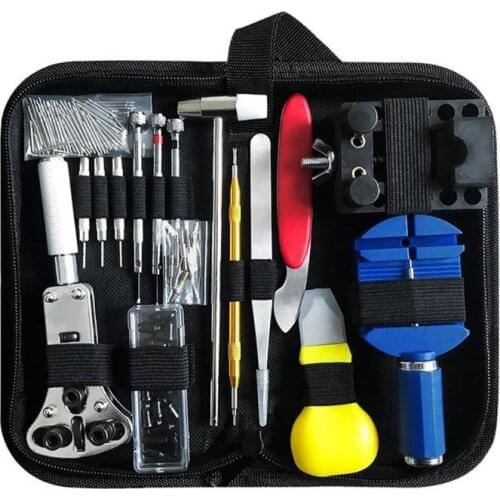 147PCS/Set Watch Repair Tool Kit Replacement Watch Strap Link Remover Screwdriver Repair Tool Kit
