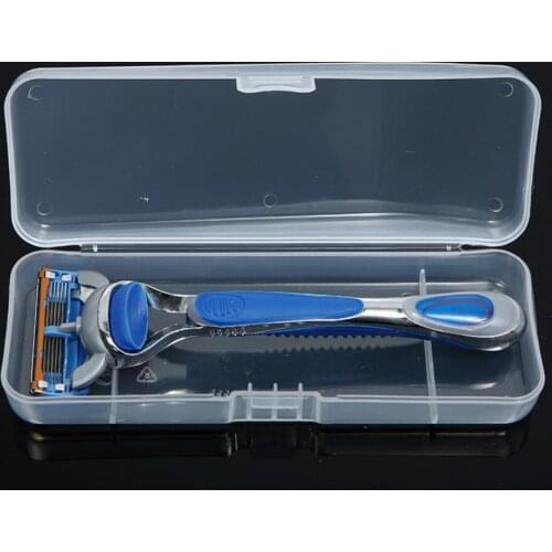 2PC Universal Shaver Storage Box Handle Box Mens Razor Case Plastic Razor Blades Storage Eco-Friendly PP Shaving Box