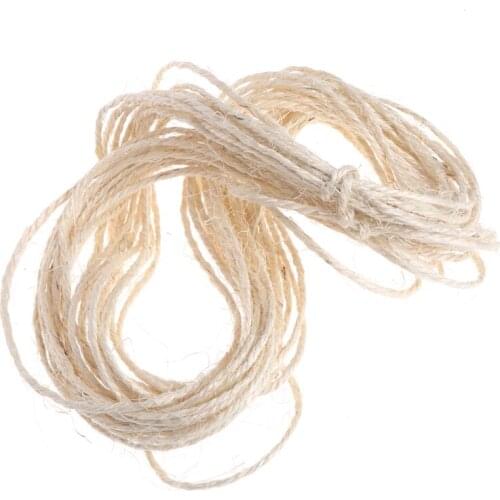20M Sisal Rope 4mm Diameter Cat Toy Scratch Board Rope Climbing Frame Tree Rope