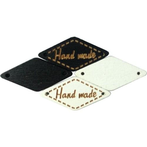 20pcs hand made wood labels wooden button for Clothes sewing handmade wood buttons tags for handwork bag hat button