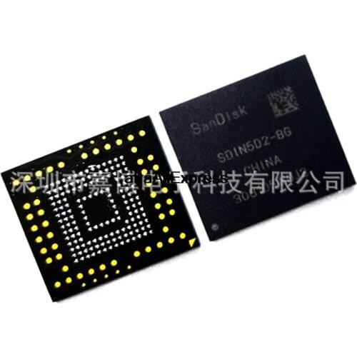 5pcs/LOT SDIN5D2-8G 5DIN5D2-8G BGA153 Ball EMMC 8GB Memory IC Mobile Phone Empty Word-bank Brand New & Original SD1N5D2-8G