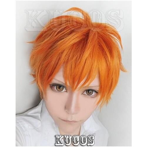 Anime Haikyuu!! Volleyball Shoyo Hinata Syouyou Short Orange Cosplay Costume Wig