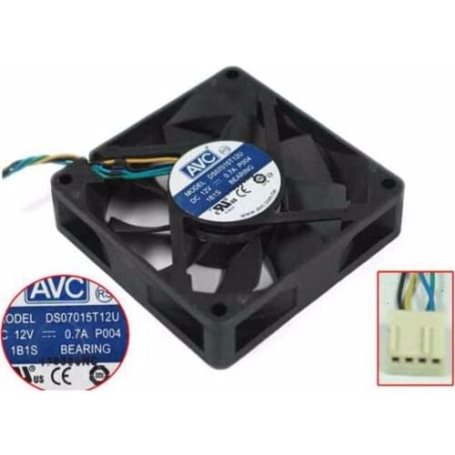 AVC DS07015T12U Server Cooling Fan DC 12V 0.7A 70x70x15mm 4-wire