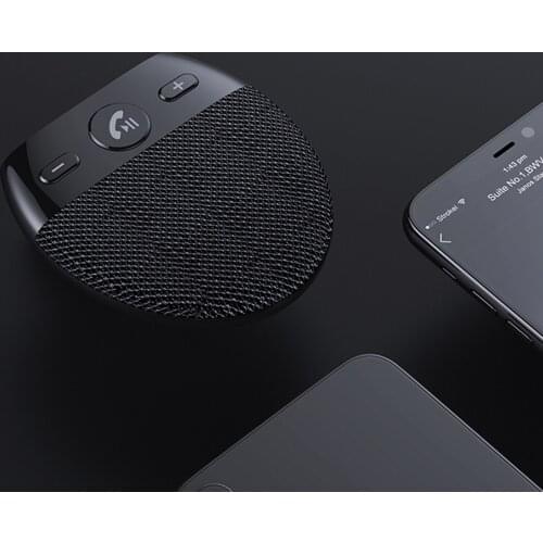 Bluetooth Car Speaker with Visor Clip Noise Reduction for Handsfree Calling
