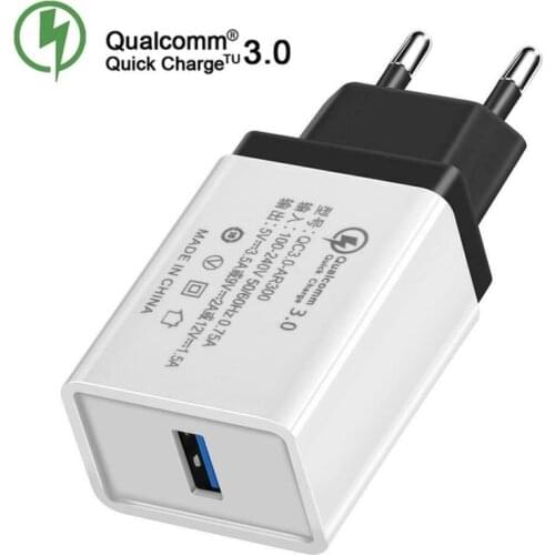 5V 3A USB Charger Quick Charge QC 3.0 Fast Charging Adapter 3 Ports Mobile Phone Charger For iphone Micro USB Type C Cable