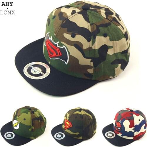 Fashion Children Baseball Cap Autumn Spring Baby Boys Girls Hats Cartoon Captain Snapback Kids Hip Hop Hat America Sun Caps