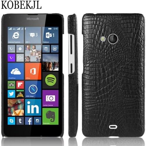 For Microsoft Lumia 540 Case Nokia Lumia 540 RM-1141 Case Hard Plastic PU Leather Back Cover Phone Case For Nokia Lumia 540 N540