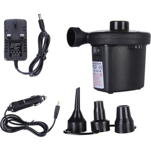 CARPRIE Car Inflatable Pump Electric Air Pump 12V 110V/220V/230V Car Boat Electric Blower Pump With 3 Nozzles UK/EU/US/JP a13