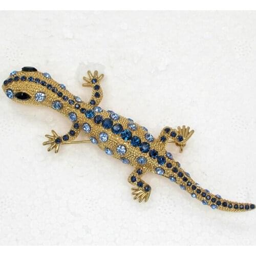 Gecko Rhinestone Football Brooches Fashion Jewelry Hat Scarf Pins Brooch Pins Accessories Party prom Gifts
