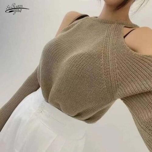 Summer hollow loose blouse O-neck blouse retro 2021 autumn elegant fashion knitted shirt blouse and top 15736