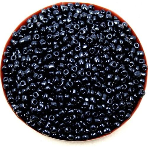 Hot selling 4mm 80g/lot Solid Black Glass Loose Spacer Seed Beads for Jewelry Macking & DIY Craft & Garment Accessories