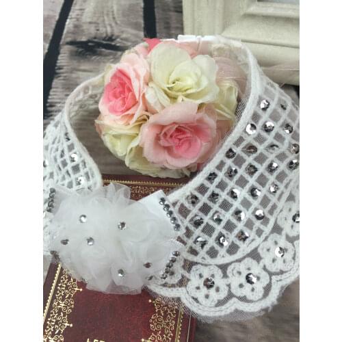 Wholesale Drop Shipment Pet Accessories Dog Fake Collar Princess Pearl Decorative Collar For Small Medium-sized Dog Teddy