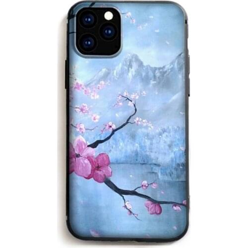 Soft pink cherry blossoms Phone Case for iPhone 11 12 Pro mini pro XS MAX 8 7 6 6S Plus X 5S SE 2020 XR