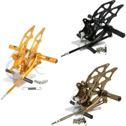 Motorcycle Front Foot Pegs Set For Kawasaki Ninja 250 EX250 2008-2012 2011 2010 Black/Gold/Bronze